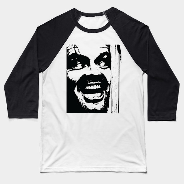 Here's Johnny - The Shining Baseball T-Shirt by ölümprints